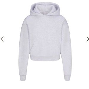 SKIMS light heather gray pull over hoodie